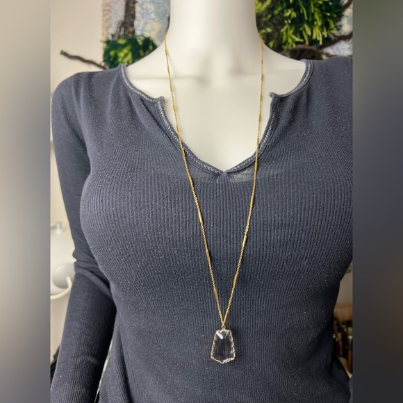 Boho Chic Classic Gold Necklace - Artsy Chic Long Pendant Necklace - Picture 17 of 17